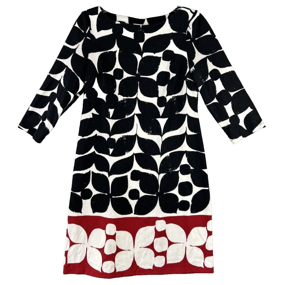 London Style Collection Women's Small Dress Geometric Floral Pattern y2k Preppy
